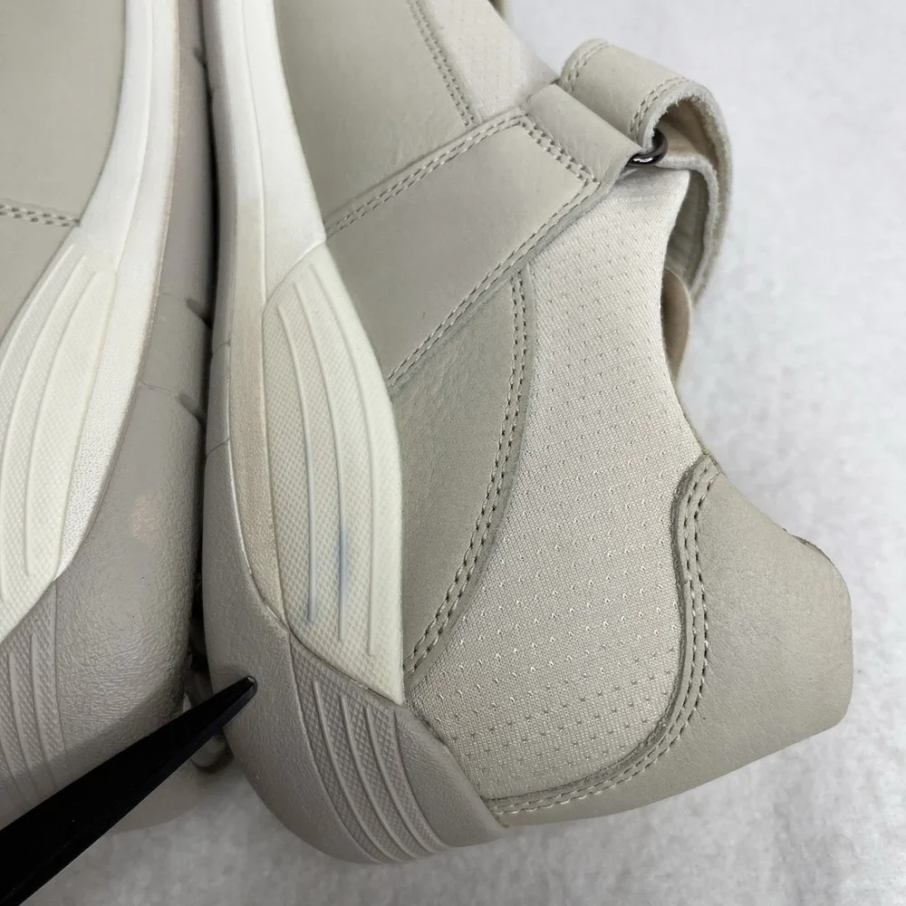 DREW ivory leather
